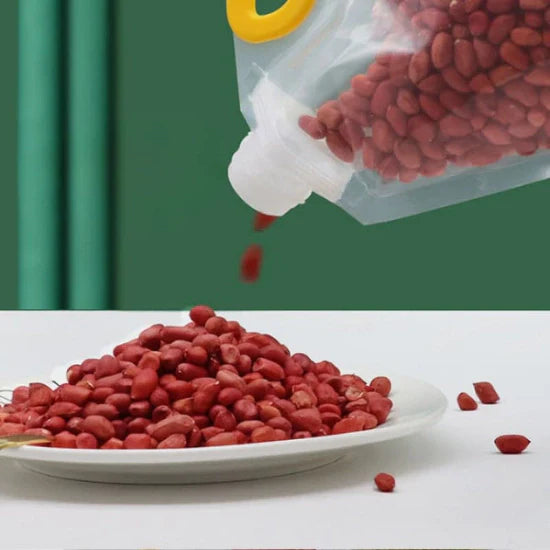 Draagbare Transparante Graanopslagzakken - Handig - Duurzaam - Ruimtebesparend-Kitchen Tools and Accessories-De Bazelaar