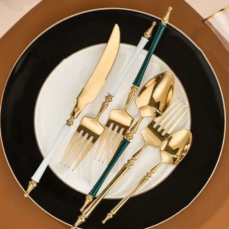 Luxe Bestekset - Tijdloos Design - Elegante Diners Versterken-Cutlery Sets-De Bazelaar