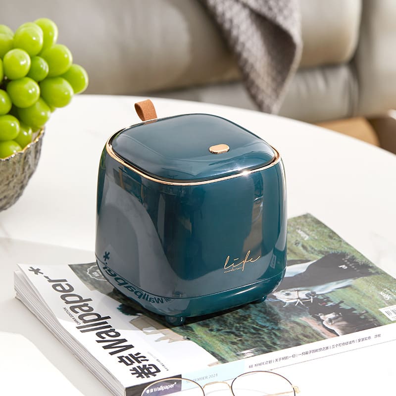 Luxe Decoratieve Tafelafvalbak Lattea - Stijlvol - Functioneel - Ruimtebesparend-Trash Bin-De Bazelaar