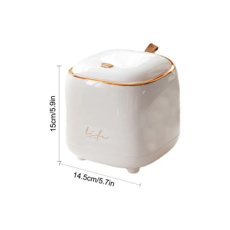 Luxe Decoratieve Tafelafvalbak Lattea - Stijlvol - Functioneel - Ruimtebesparend-Trash Bin-De Bazelaar