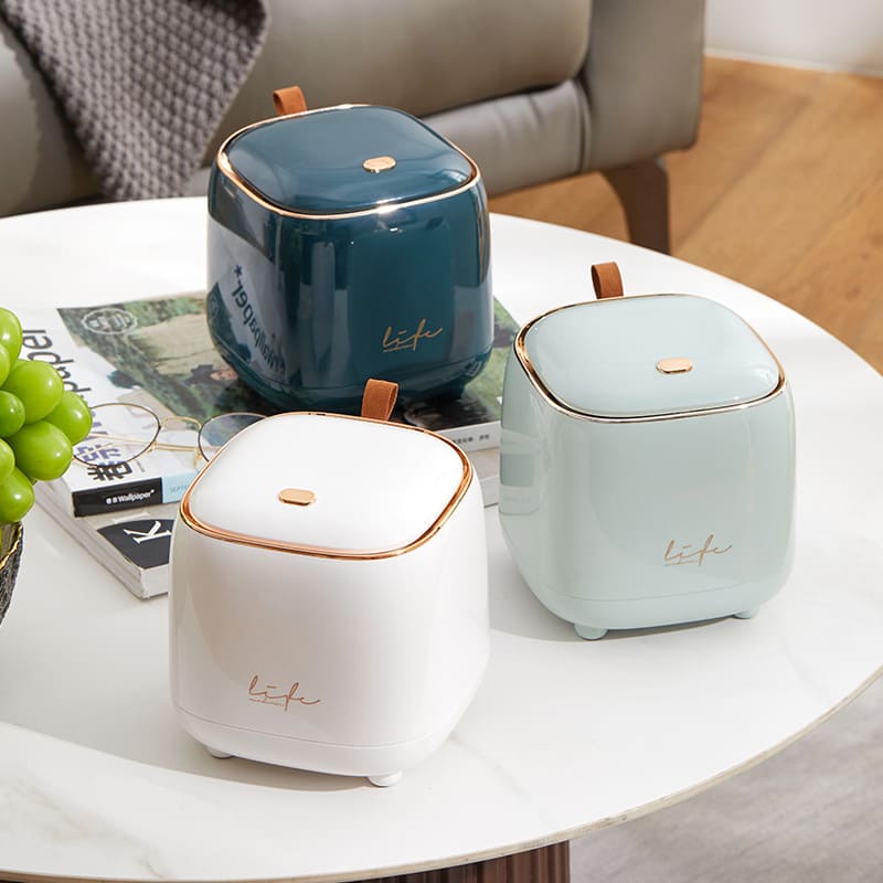 Luxe Decoratieve Tafelafvalbak Lattea - Stijlvol - Functioneel - Ruimtebesparend-Trash Bin-De Bazelaar