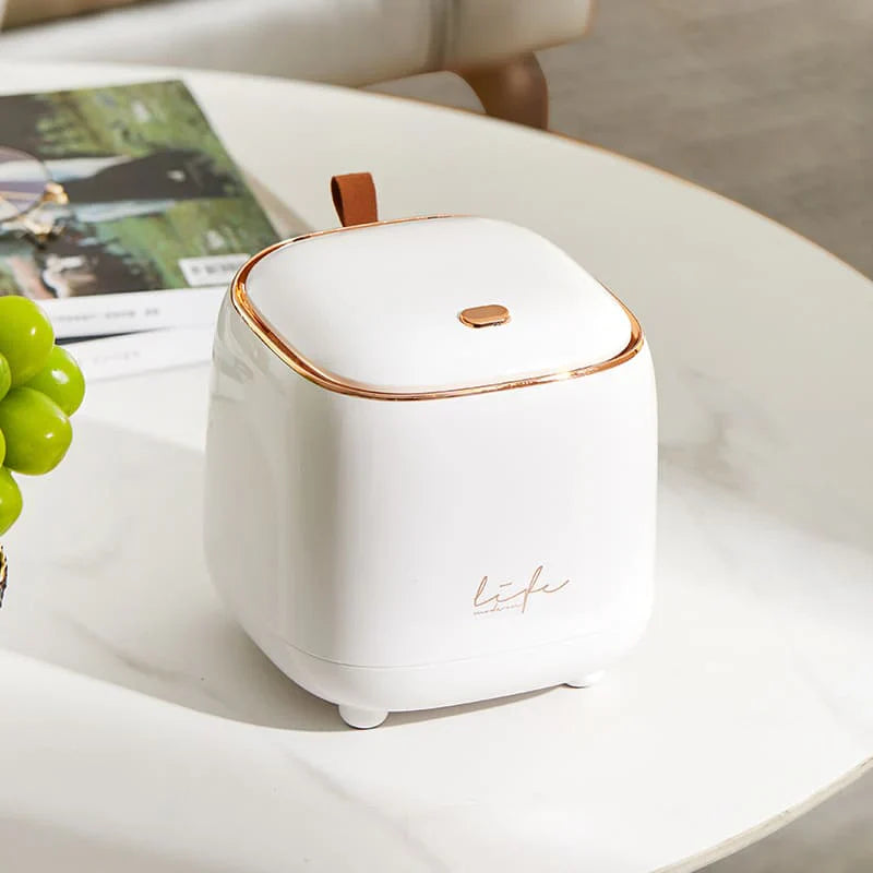 Luxe Decoratieve Tafelafvalbak Lattea - Stijlvol - Functioneel - Ruimtebesparend-Trash Bin-De Bazelaar