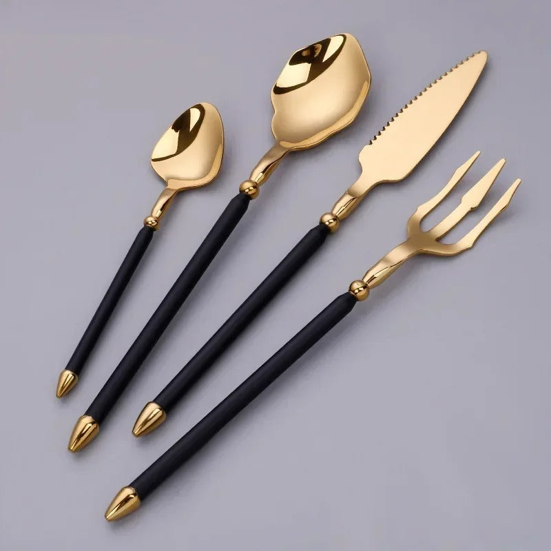 Luxe Bestekset - Tijdloos Design - Elegante Diners Versterken-Cutlery Sets-De Bazelaar