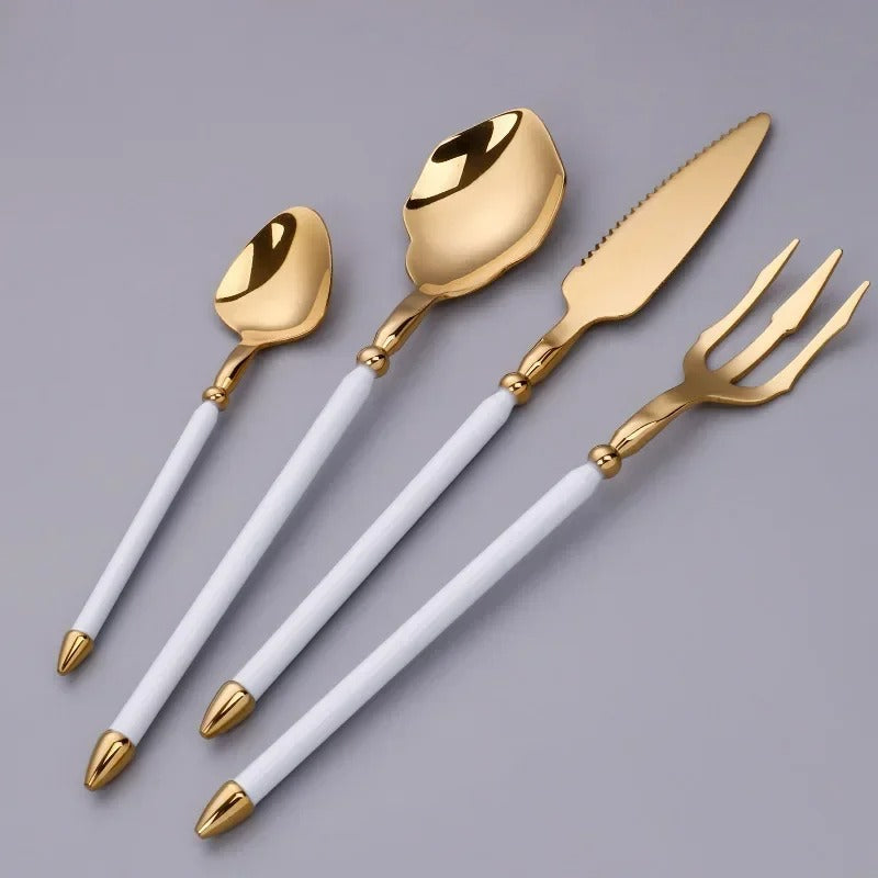 Luxe Bestekset - Tijdloos Design - Elegante Diners Versterken-Cutlery Sets-De Bazelaar