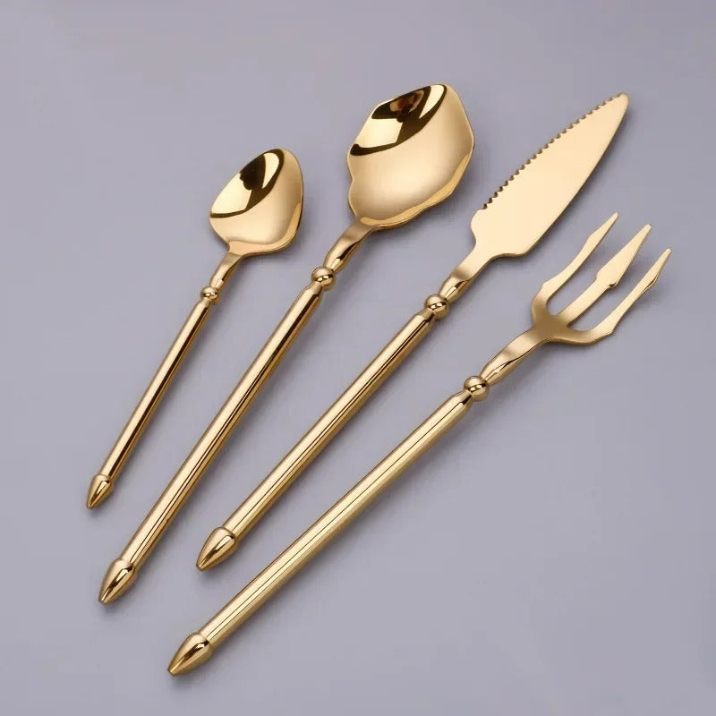 Luxe Bestekset - Tijdloos Design - Elegante Diners Versterken-Cutlery Sets-De Bazelaar