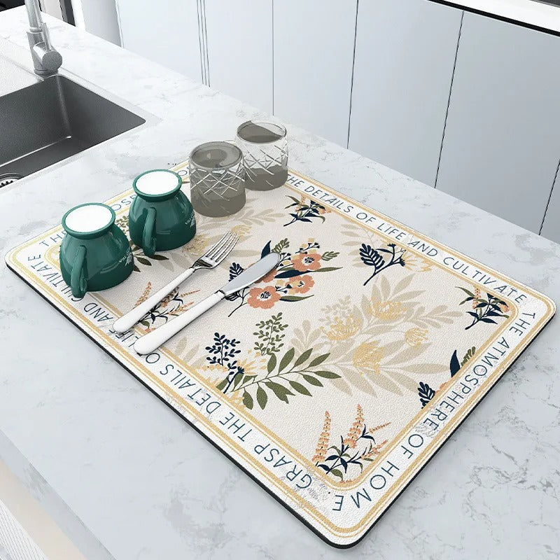 Super Absorberende Keukenmat - Groot - Sneldrogend - Ideaal voor Afvoer-Tableware & Dining Accessories-De Bazelaar