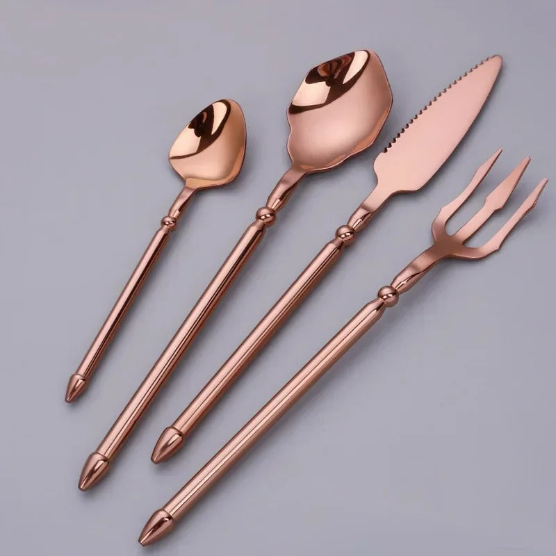 Luxe Bestekset - Tijdloos Design - Elegante Diners Versterken-Cutlery Sets-De Bazelaar