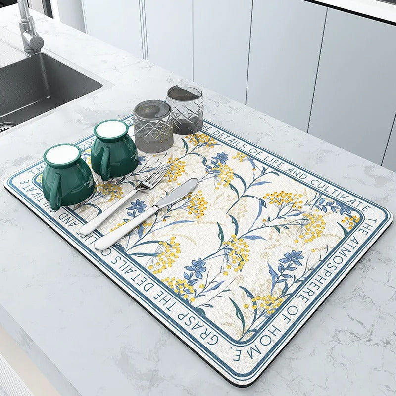 Super Absorberende Keukenmat - Groot - Sneldrogend - Ideaal voor Afvoer-Tableware & Dining Accessories-De Bazelaar