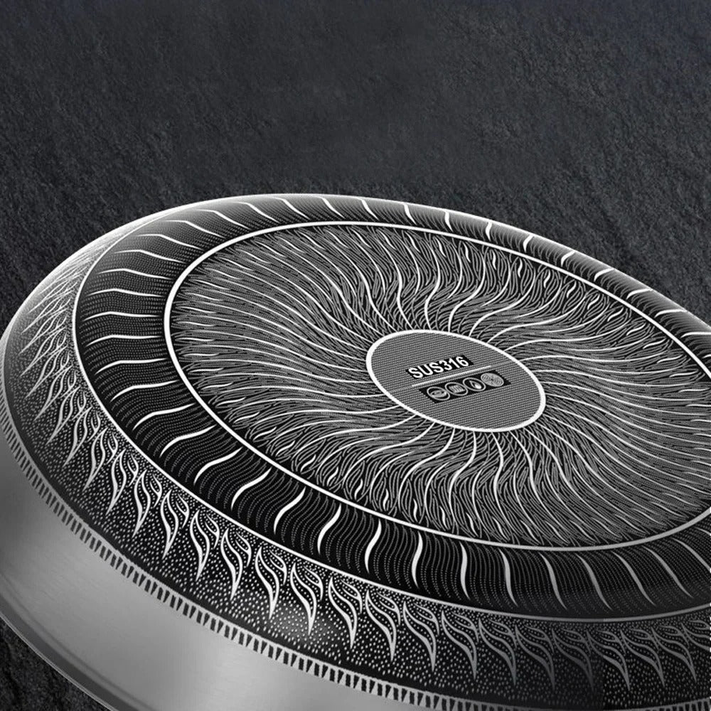 Premium Roestvrij Stalen Wok - Anti-aanbak voor Perfect Roerbakken-Cookware-De Bazelaar