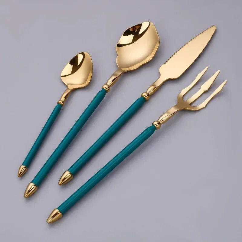 Luxe Bestekset - Tijdloos Design - Elegante Diners Versterken-Cutlery Sets-De Bazelaar