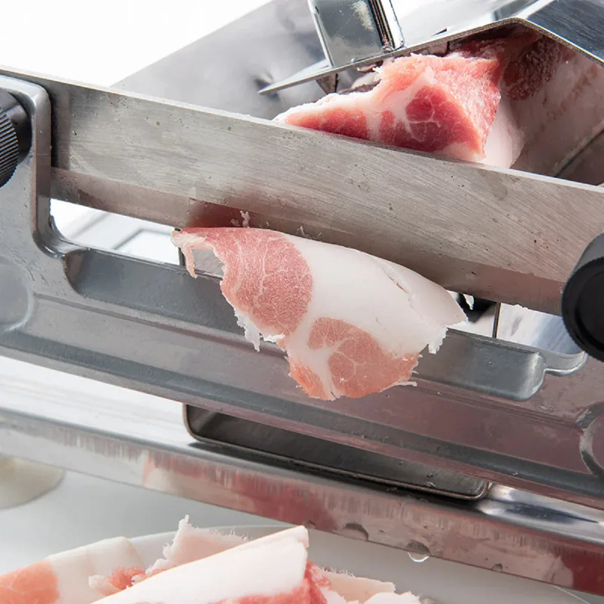 Handmatige Diepvries Vlees Snijder - RVS - Precieze Sneden - Efficiënt en Gebruiksvriendelijk-Kitchen Tools and Accessories-De Bazelaar