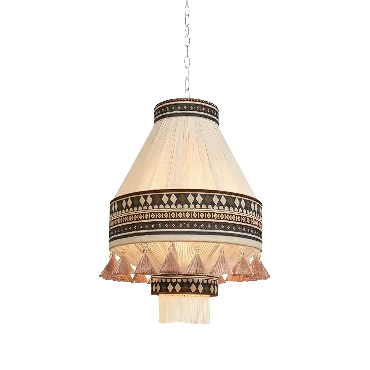 Bohemian Hanglamp met Franje – Speelse Boho-stijl-light decor-De Bazelaar