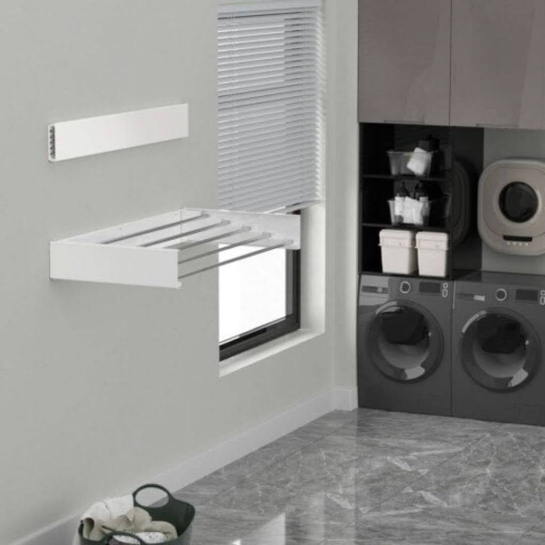 NinjaRack™ | Opvouwbaar Wand-Droogrek - #NinjaRack™ | Opvouwbaar Wand-DroogrekDe Bazelaar