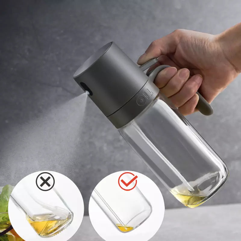 Olie Glas Spray Dispenser - Handvat - 2 in 1 Functie-Kitchen Tools and Accessories-De Bazelaar