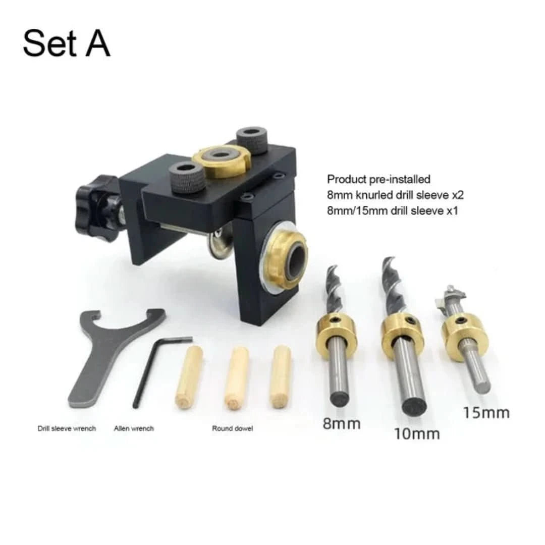 Precisie-Boorset | 3-in-1 Boorzoeker - #Precisie-Boorset | 3-in-1 BoorzoekerDe Bazelaar