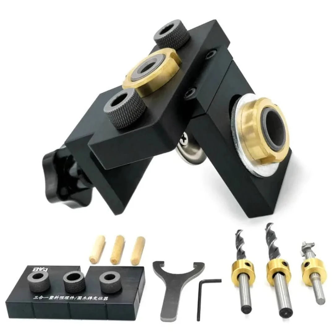 Precisie-Boorset | 3-in-1 Boorzoeker - #Precisie-Boorset | 3-in-1 BoorzoekerDe Bazelaar