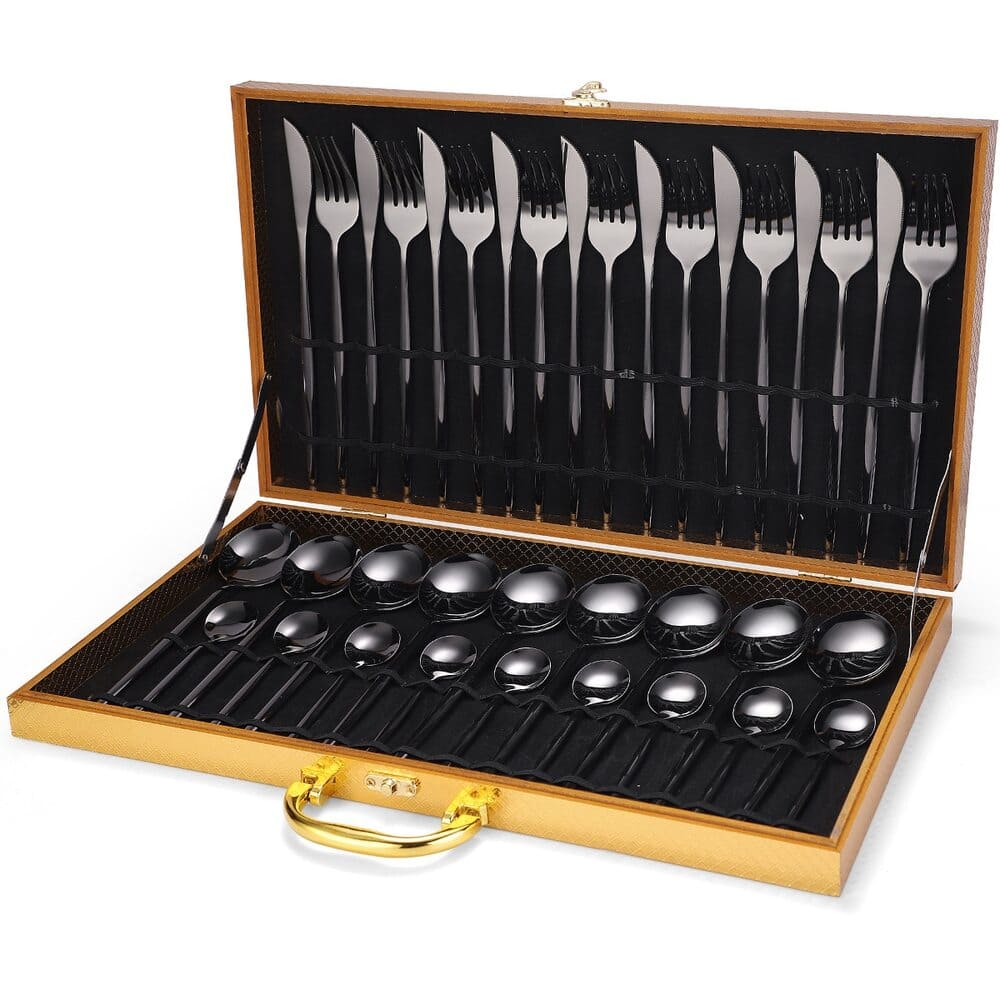 Premium Bestekset - 24-Delige RVS - Perfect voor Feestjes-Cutlery Sets-De Bazelaar