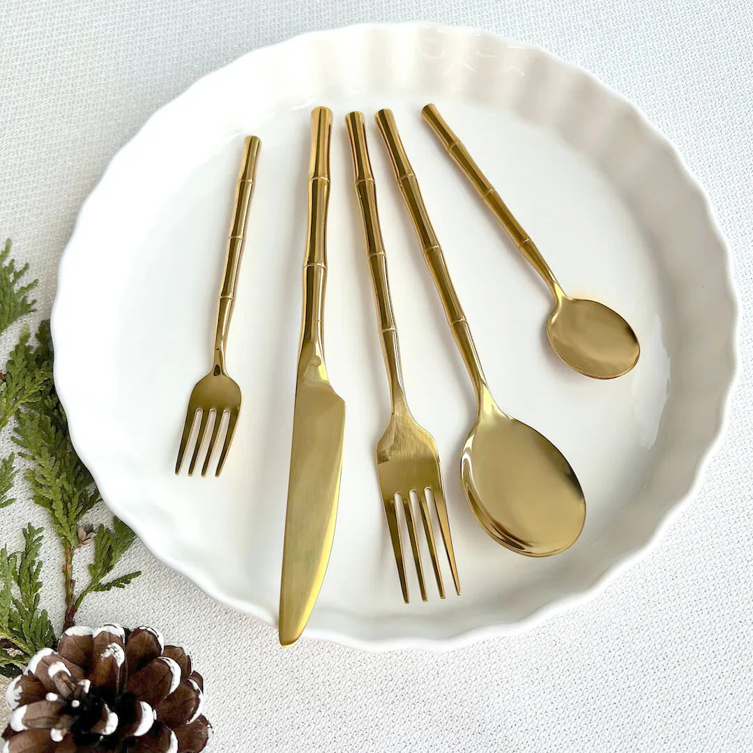 Premium Bestek Set - Modern Design - Duurzaam & Stijlvol-Cutlery Sets-De Bazelaar