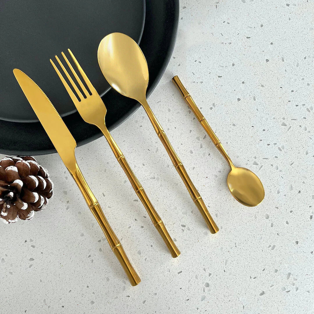 Premium Bestek Set - Modern Design - Duurzaam & Stijlvol-Cutlery Sets-De Bazelaar