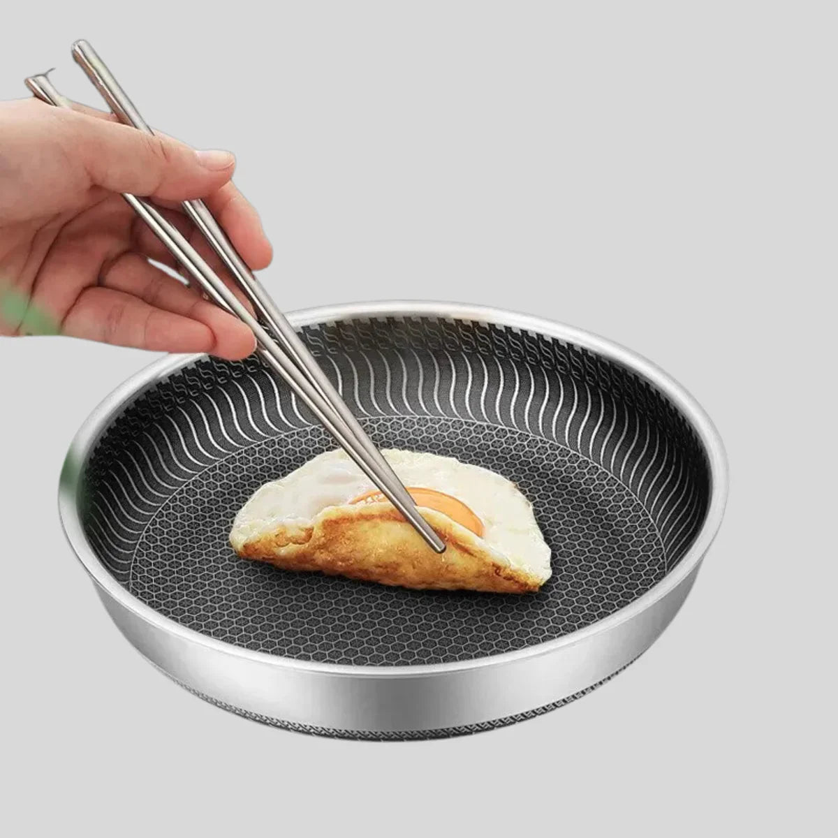 Premium Roestvrij Stalen Wok - Anti-aanbak voor Perfect Roerbakken-Cookware-De Bazelaar