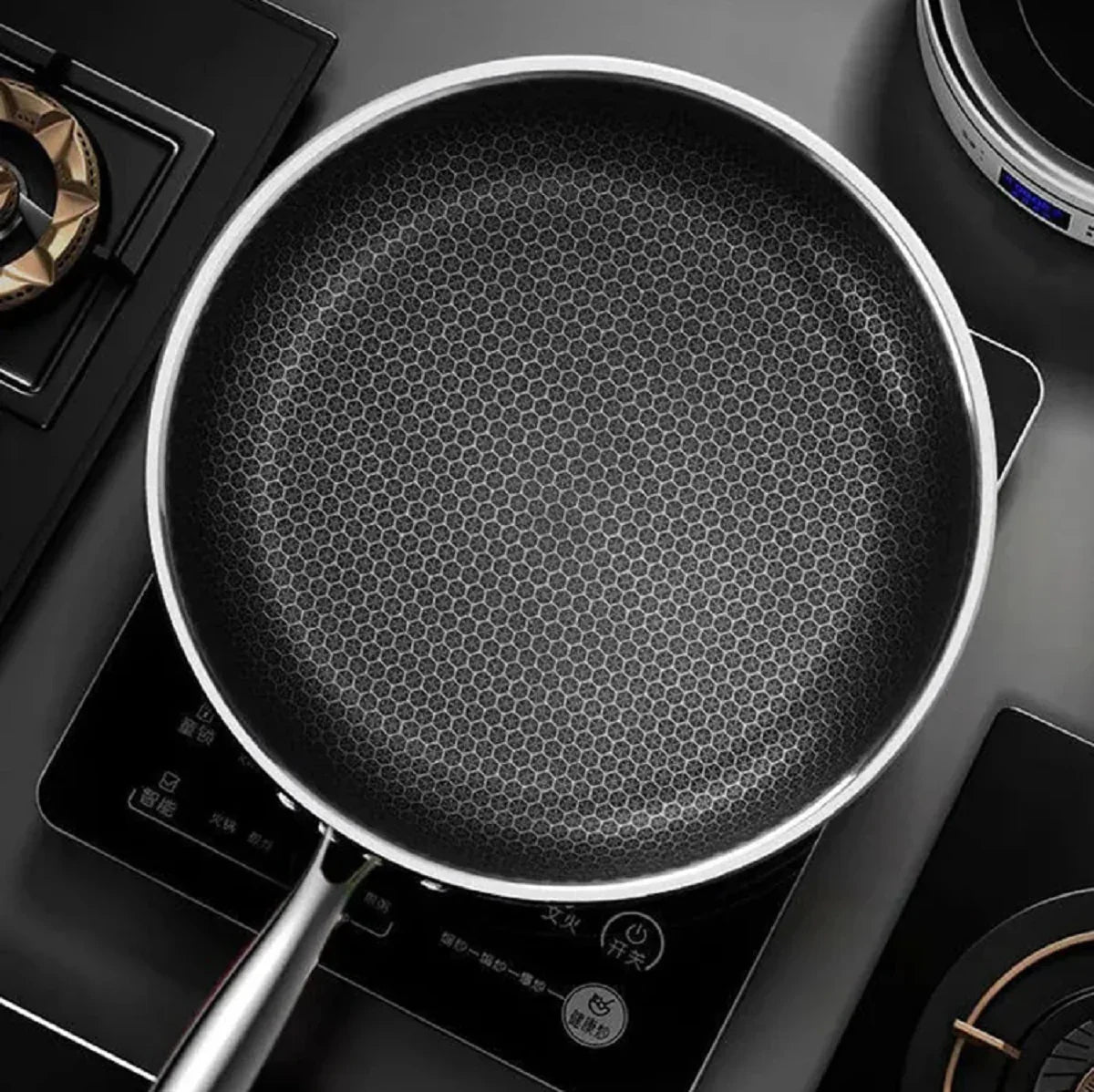 Premium Roestvrij Stalen Wok - Anti-aanbak voor Perfect Roerbakken-Cookware-De Bazelaar