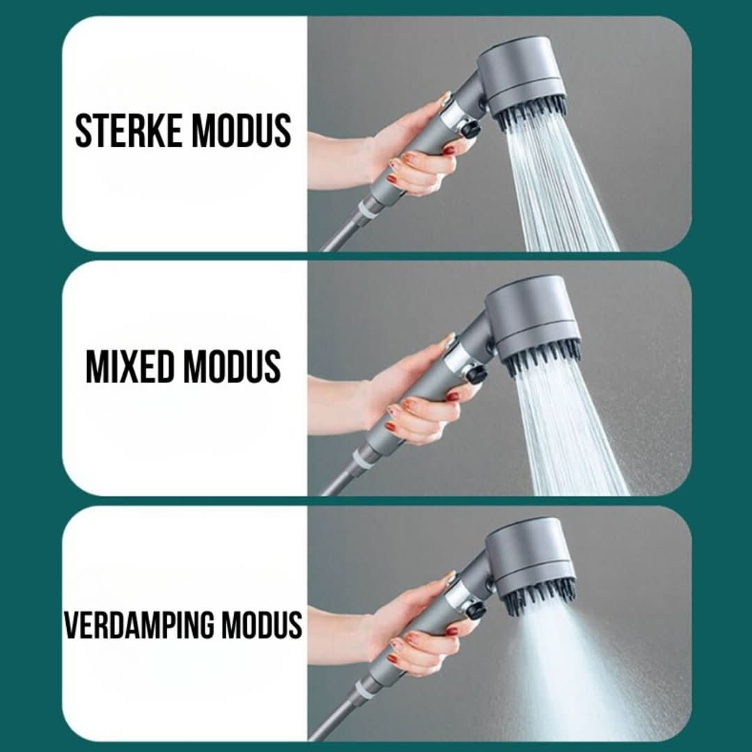 PressurePlus | 4-in-1 Douche Kop - #PressurePlus | 4-in-1 Douche KopDe Bazelaar