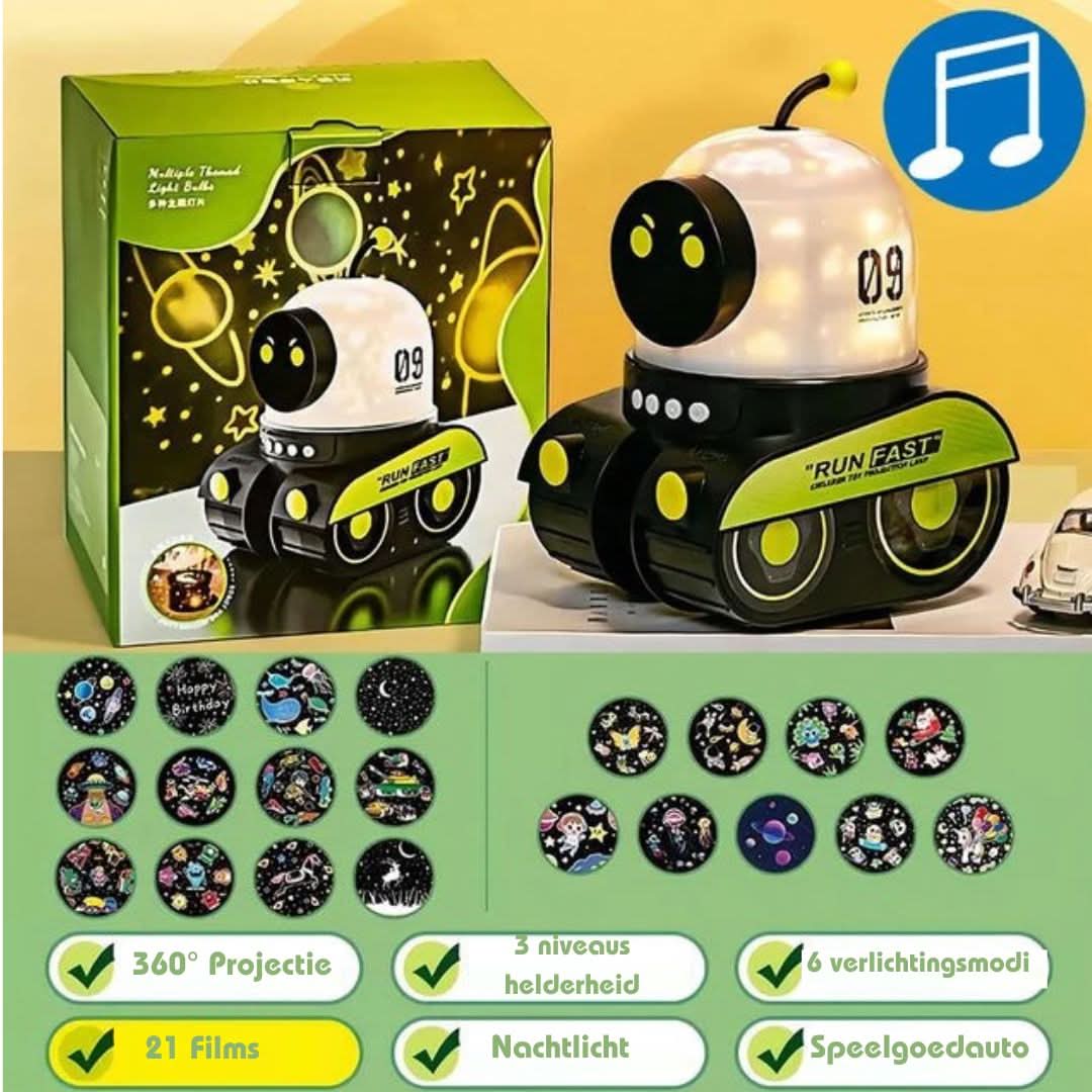 Robot Sterrennacht | Projectielamp & luidspreker - #Robot Sterrennacht | Projectielamp & luidsprekerDe Bazelaar
