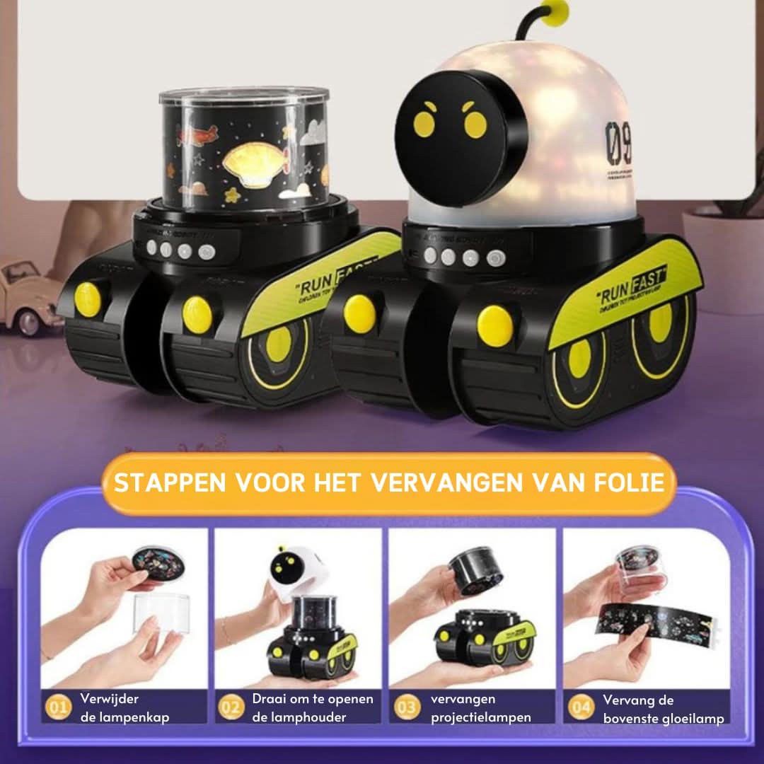Robot Sterrennacht | Projectielamp & luidspreker - #Robot Sterrennacht | Projectielamp & luidsprekerDe Bazelaar