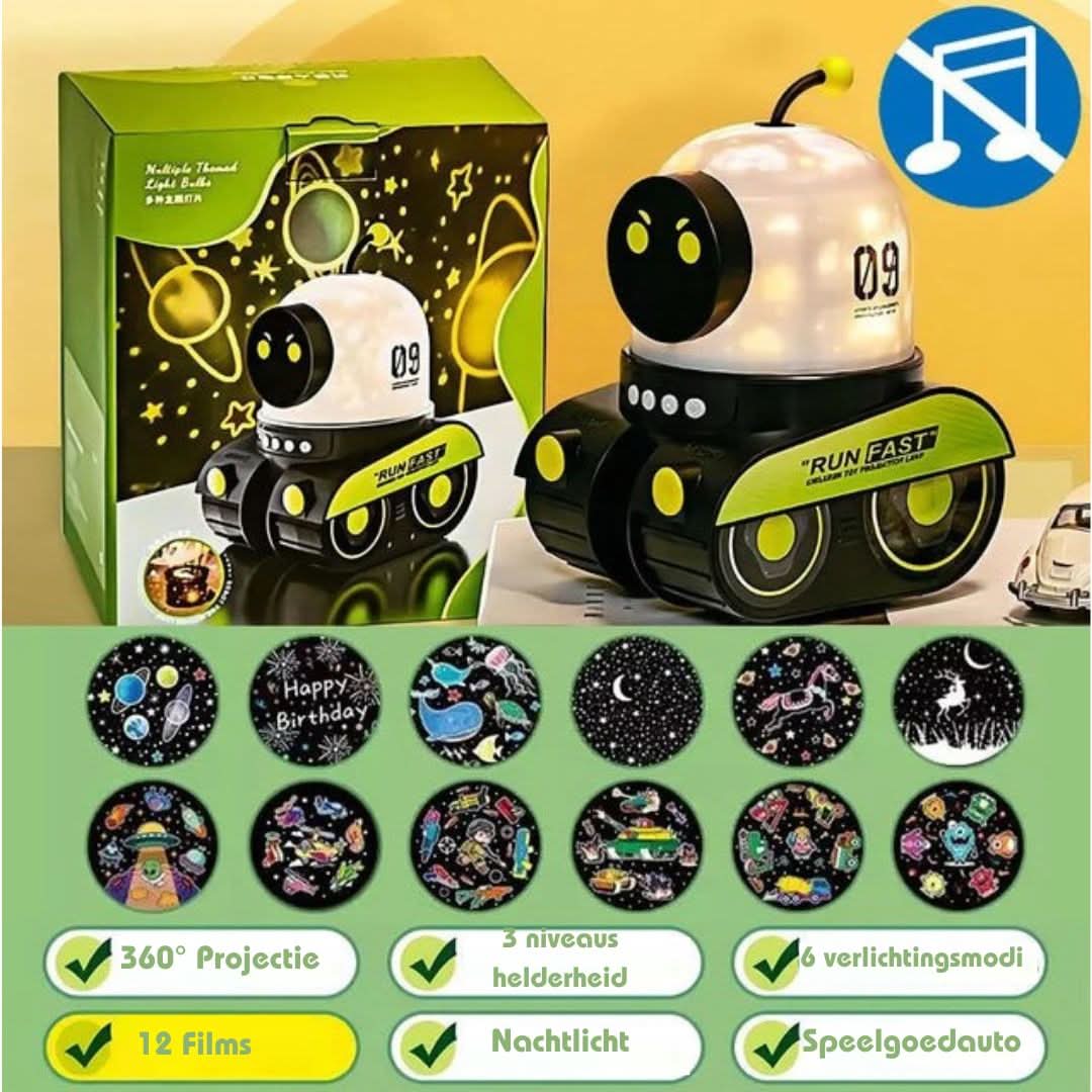 Robot Sterrennacht | Projectielamp & luidspreker - #Robot Sterrennacht | Projectielamp & luidsprekerDe Bazelaar