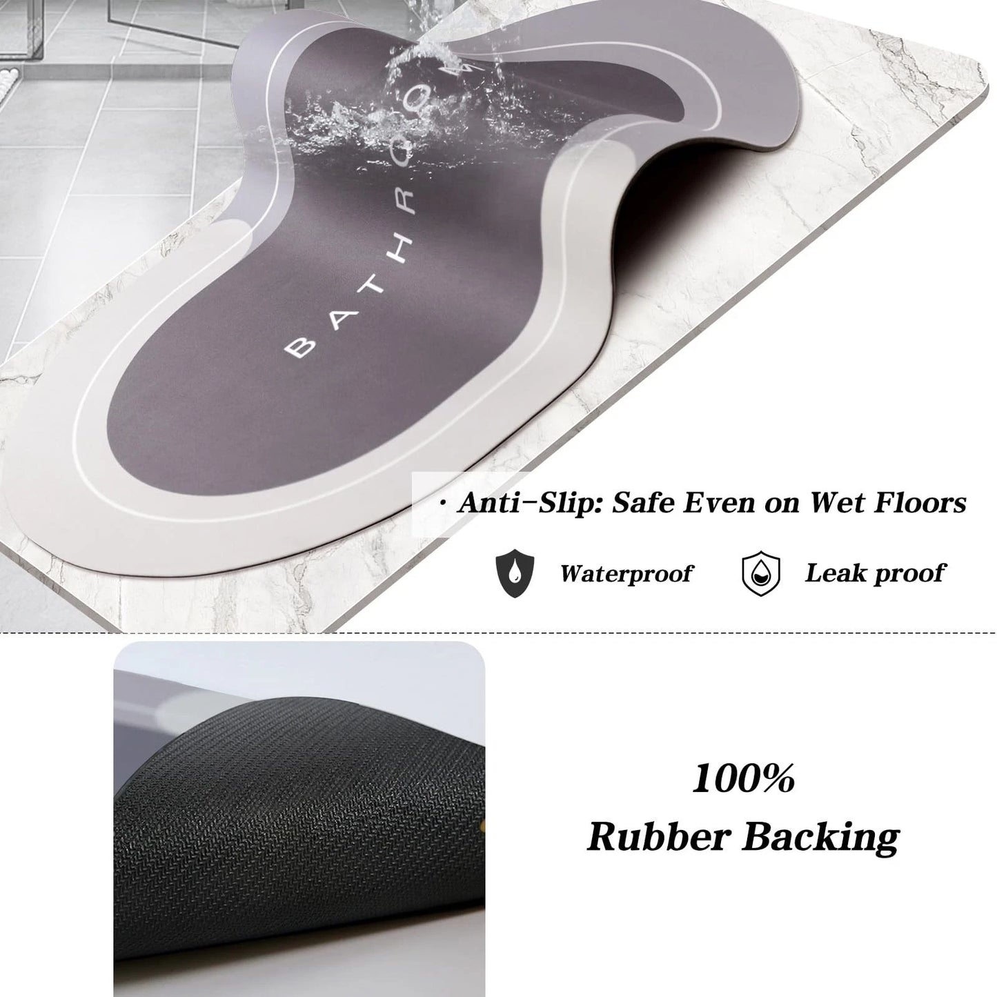 Saugfähige Badematte – Nie wieder nasse Böden!