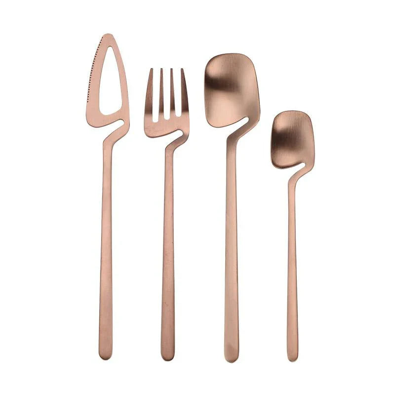 Luxe RVS Skeleton Bestekset - Eigentijds Ontwerp - Unieke Kracht-Cutlery Sets-De Bazelaar