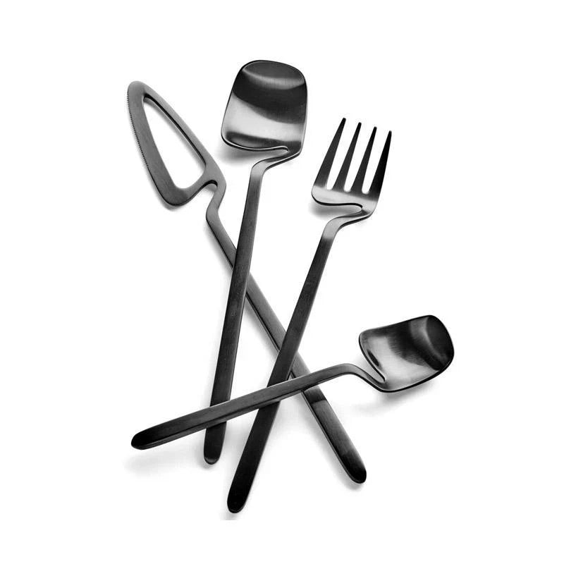 Luxe RVS Skeleton Bestekset - Eigentijds Ontwerp - Unieke Kracht-Cutlery Sets-De Bazelaar