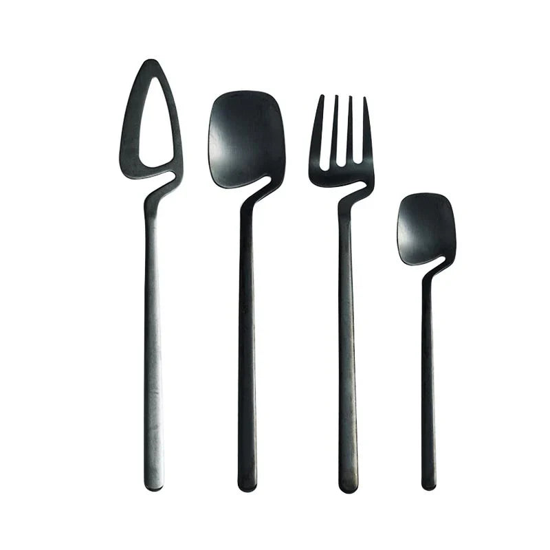 Luxe RVS Skeleton Bestekset - Eigentijds Ontwerp - Unieke Kracht-Cutlery Sets-De Bazelaar