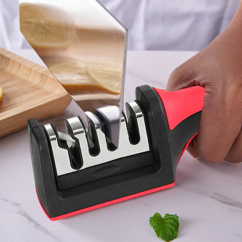 SharpPro - Professionele 4-Fasen Messenslijper - Perfecte Snijdkracht - Eenvoudig in Gebruik-Kitchen Tools and Accessories-De Bazelaar