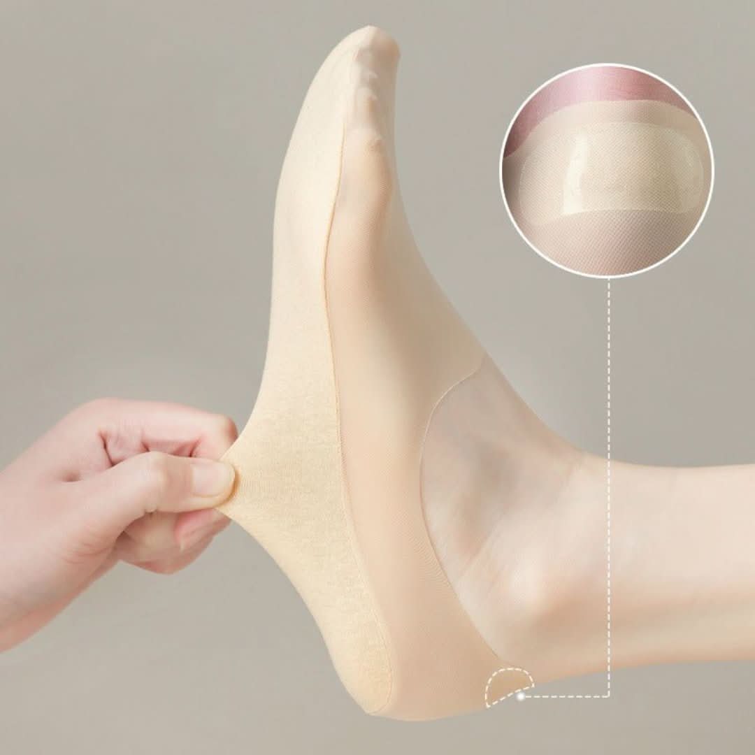 Silk Serene™ | Transparante Antislipsokken - #Silk Serene™ | Transparante AntislipsokkenDe Bazelaar