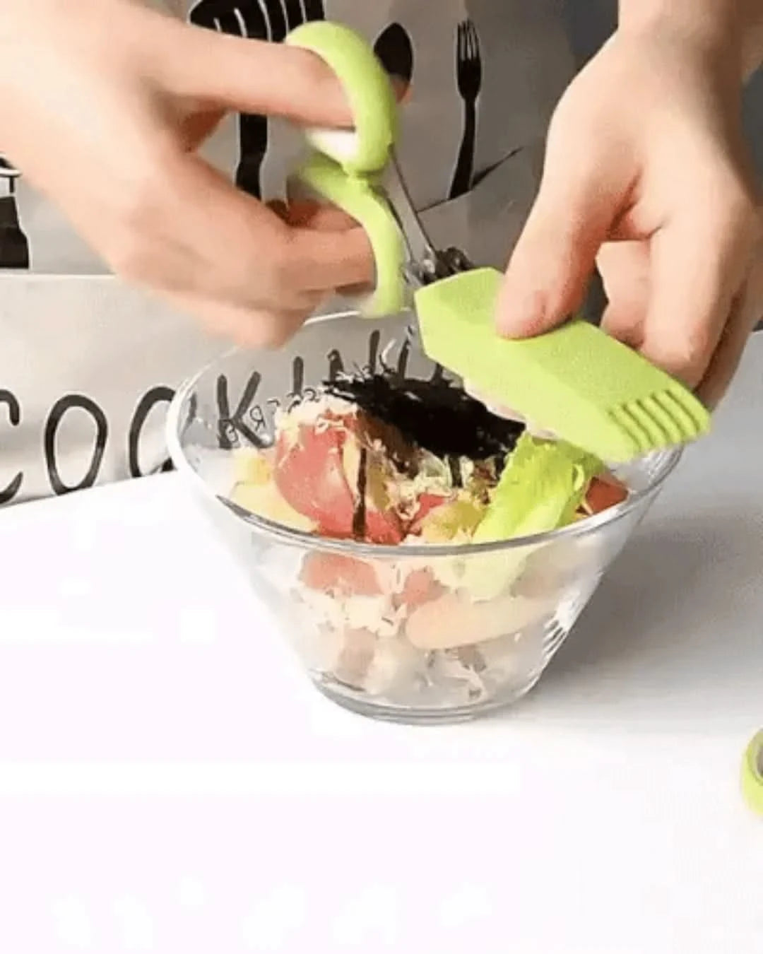 Snipper™ | Multifunctionele 5-Blad Keukenschaar voor Salades - #Snipper™ | Multifunctionele 5-Blad Keukenschaar voor SaladesDe Bazelaar