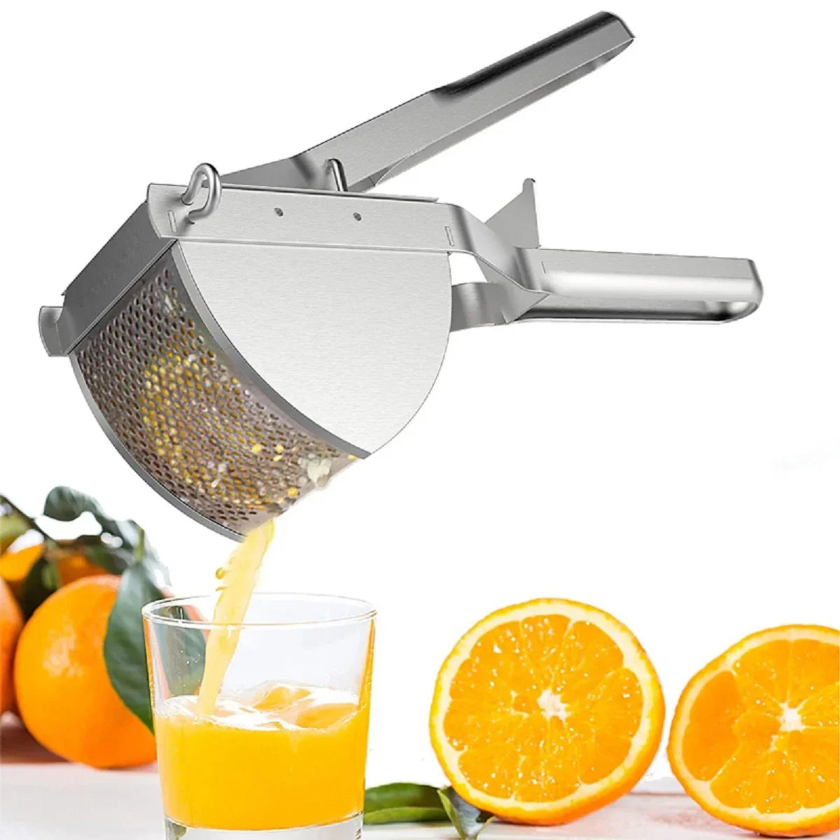 RVS Aardappelpers - Pureeknijper voor Aardappelen, Fruit & Groenten-Kitchen Tools and Accessories-De Bazelaar