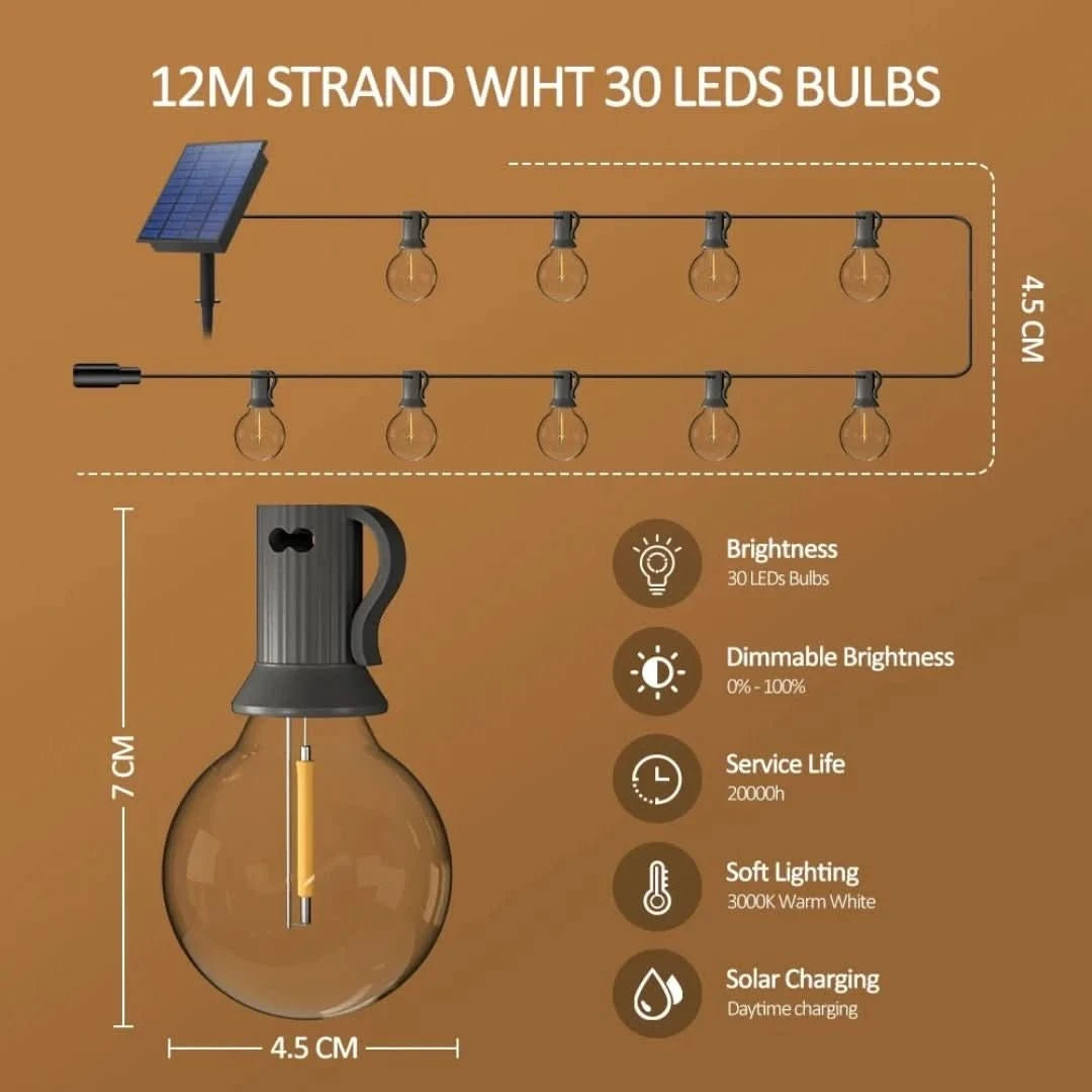 SunGlow | Solar LED Lichtsnoer - #SunGlow | Solar LED LichtsnoerDe Bazelaar