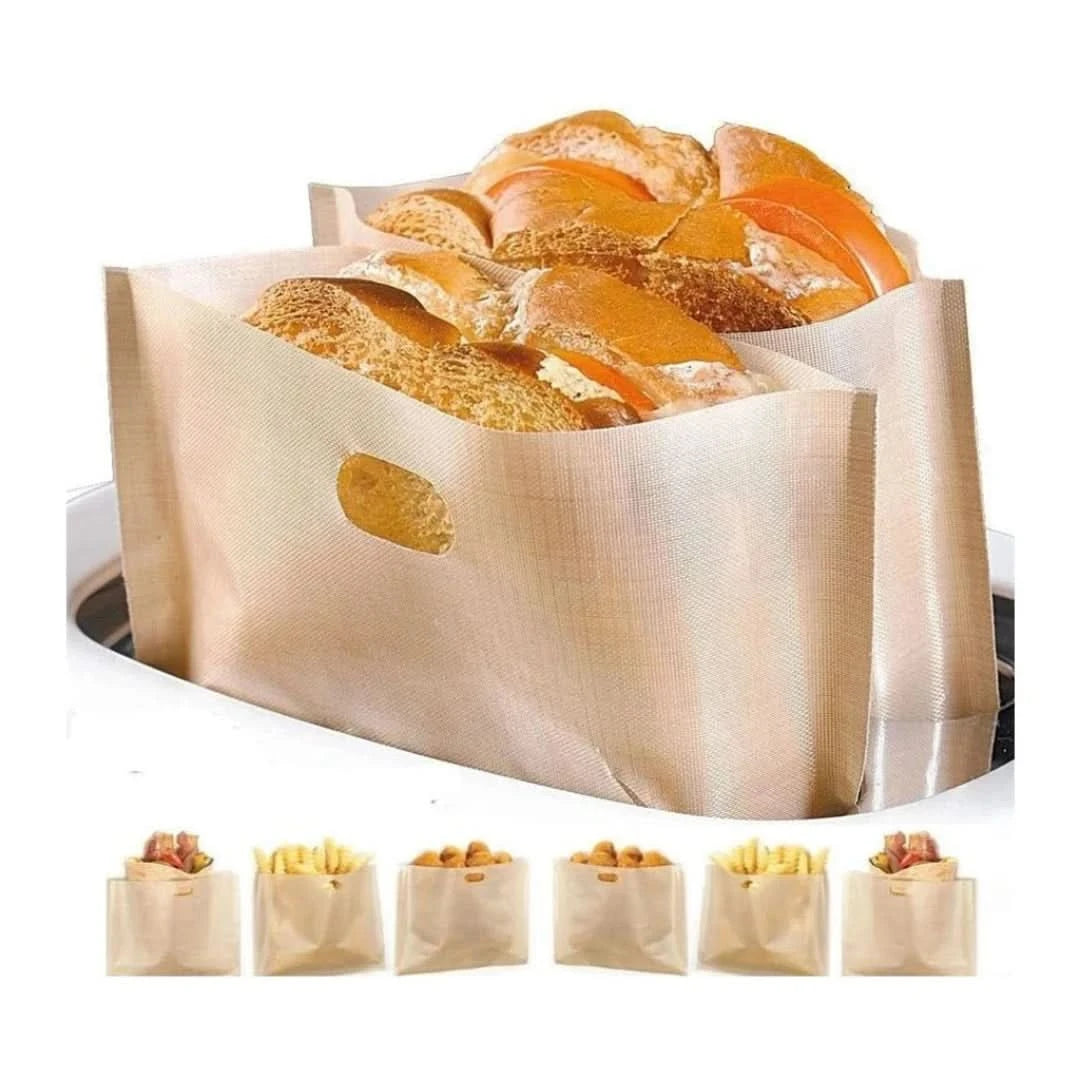 Toastzakjes | Antiaanbaklaag + Herbruikbaar - #Toastzakjes | Antiaanbaklaag + HerbruikbaarDe Bazelaar
