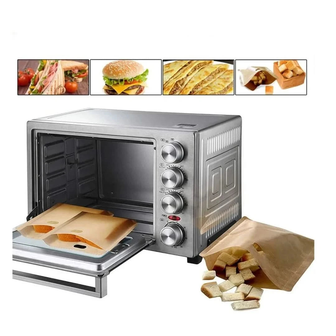 Toastzakjes | Antiaanbaklaag + Herbruikbaar - #Toastzakjes | Antiaanbaklaag + HerbruikbaarDe Bazelaar