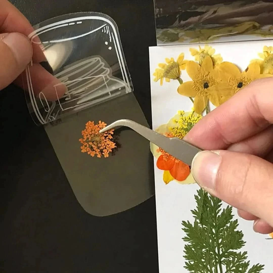 🌸Transparante boekenleggers met gedroogde bloemen (met gratis lint)🦋 - #🌸Transparante boekenleggers met gedroogde bloemen (met gratis lint)🦋De Bazelaar