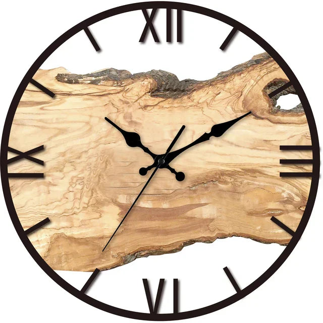 Transparante Wandklok - Houten Ontwerp - Stijlvol en Functioneel-Wall Clocks-De Bazelaar
