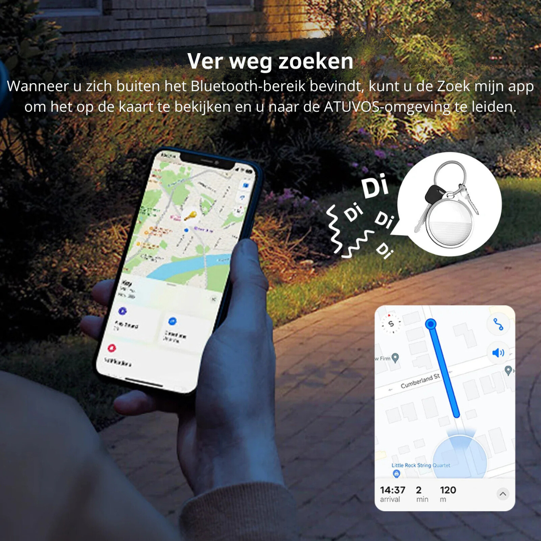 Mini GPS Tracker voor Apple iOS-Tracker-De Bazelaar