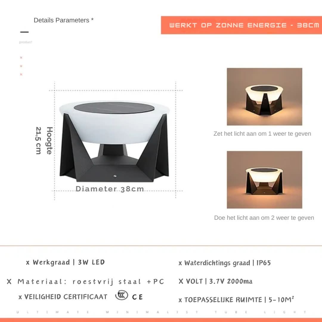 VZVI Landingslicht | Werkt Op Zonne Energie - #VZVI Landingslicht | Werkt Op Zonne EnergieDe Bazelaar