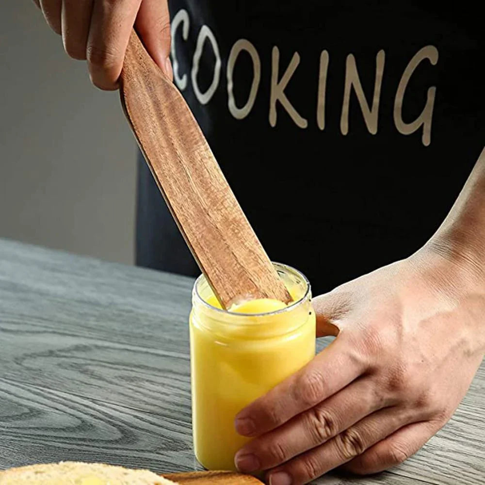 Houten Spurtle Set - Duurzaam & Veelzijdig Keukengerei-Cooking Utensil Sets-De Bazelaar