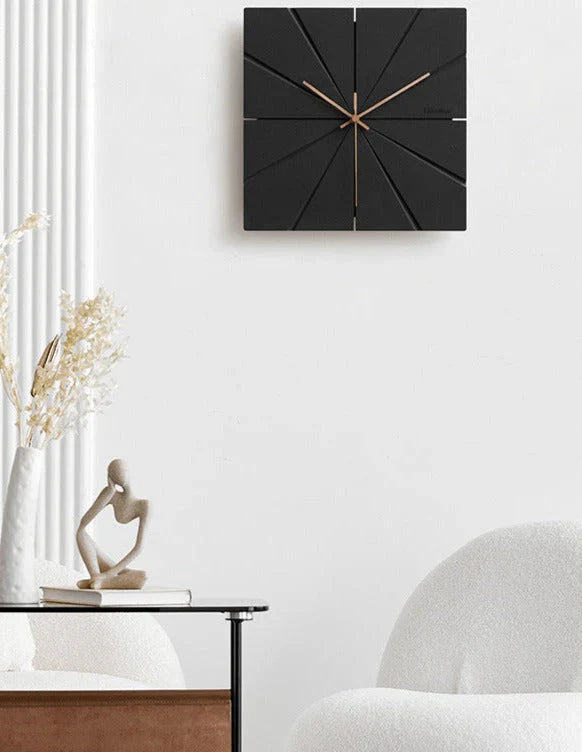 ZenEdge - Minimalistische Wandklok - Stijlvolle Stille Tijdsaanduiding-Wall Clocks-De Bazelaar