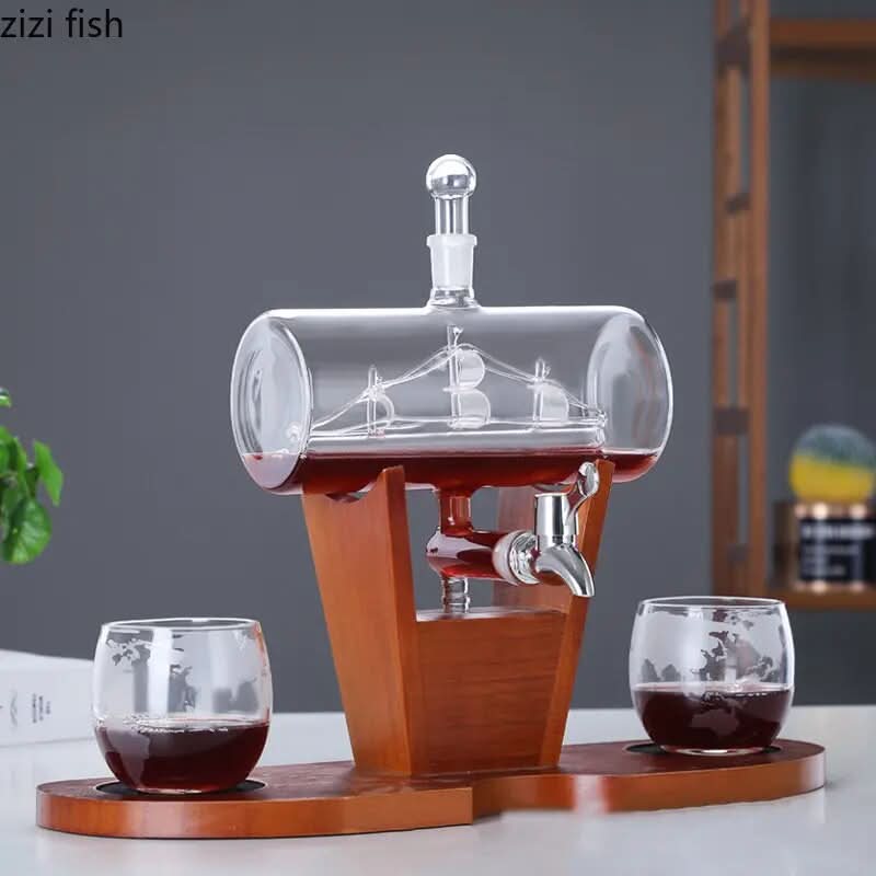 Zeilboot Decanter | Vorm Glas Whisky Fles