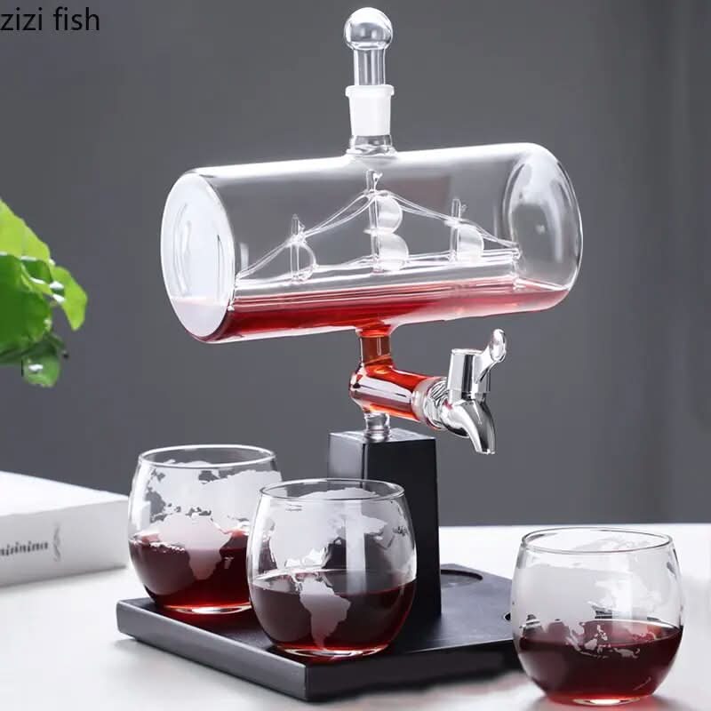 Zeilboot Decanter | Vorm Glas Whisky Fles