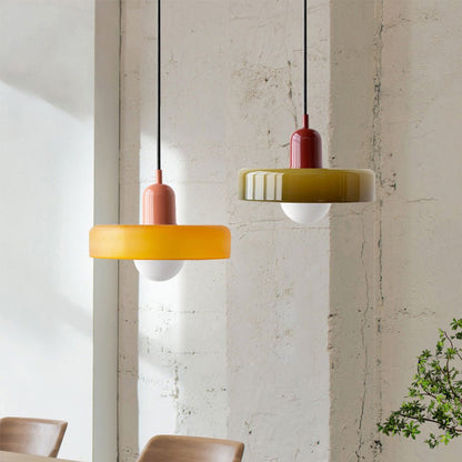 Hanglamp VividGlass Bauhaus – Uniek Kunstzinnig Design-Lamps-De Bazelaar