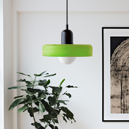 Bauhaus Hanglamp van Gekleurd Glas – Modern & Stijlvol-light decor-De Bazelaar